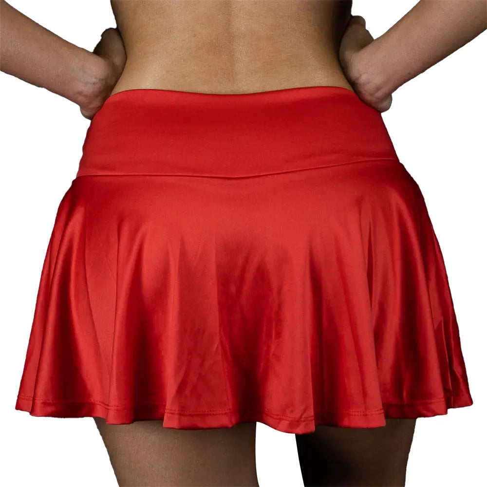 FALDA SHORT TRADICIONAL-ROJO