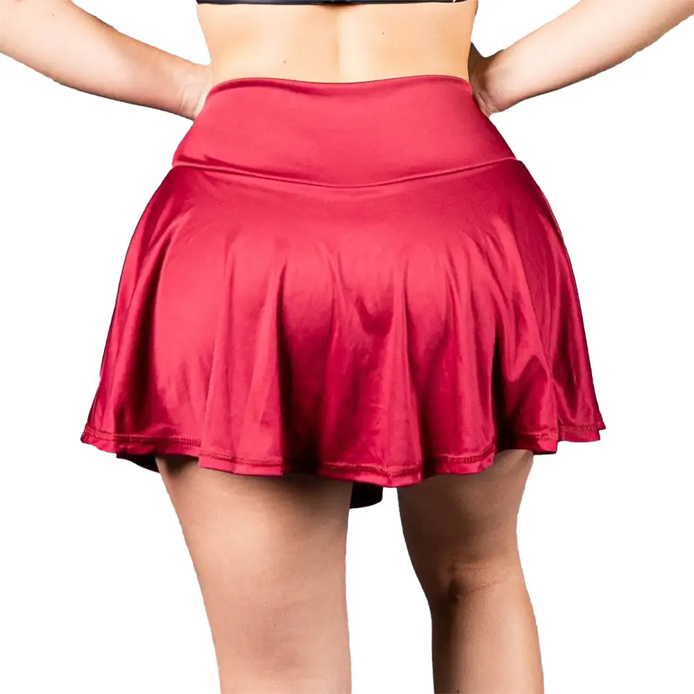 FALDA SHORT TRADICIONAL-VINOTINTO
