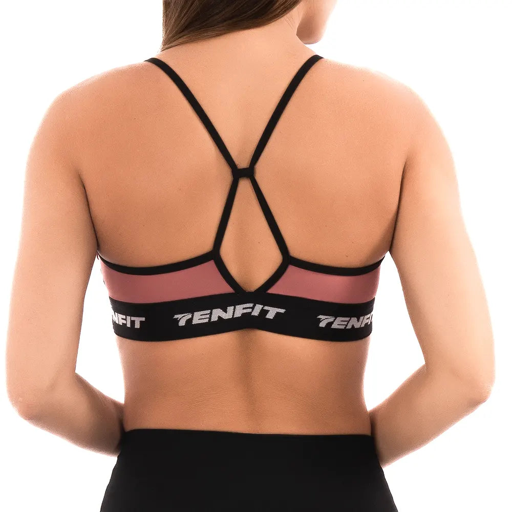 TOP GERALD UNICOLOR-ROSA CREPE