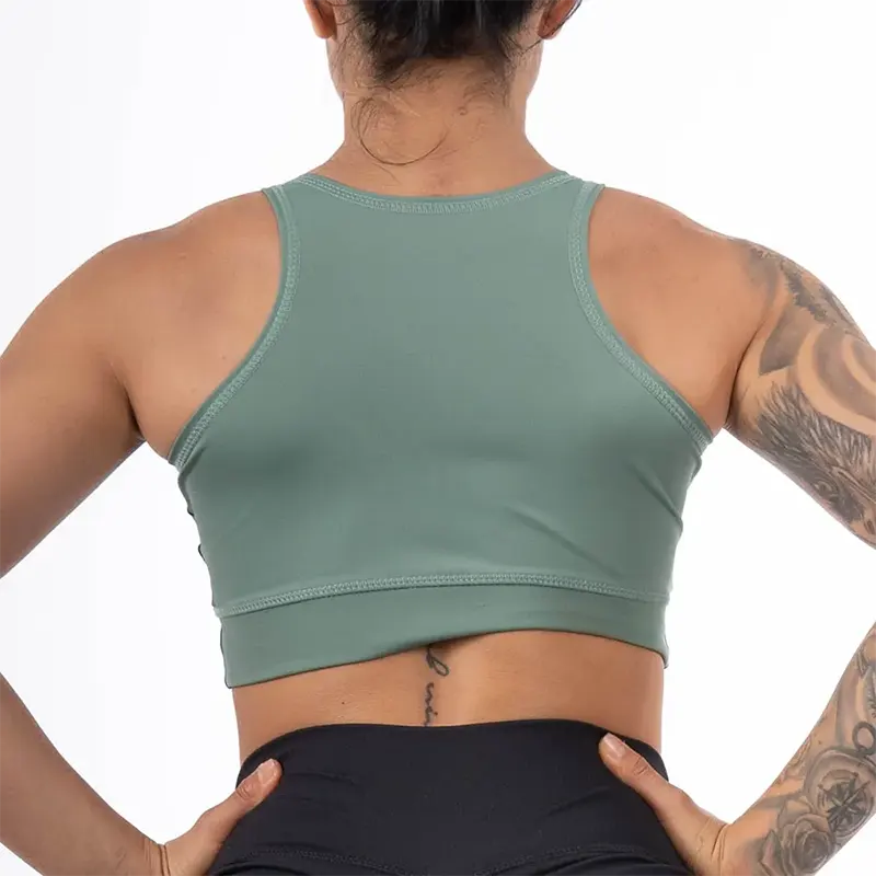 TOP ESQUELETO UNICOLOR-VERDE MILITAR