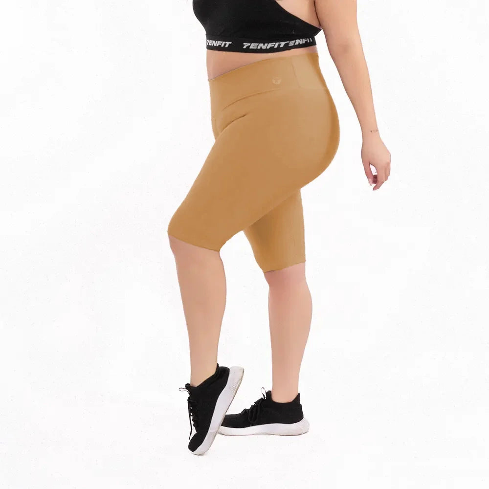 BICICLETERO PLUS SIZE UNICOLOR- MOSTAZA