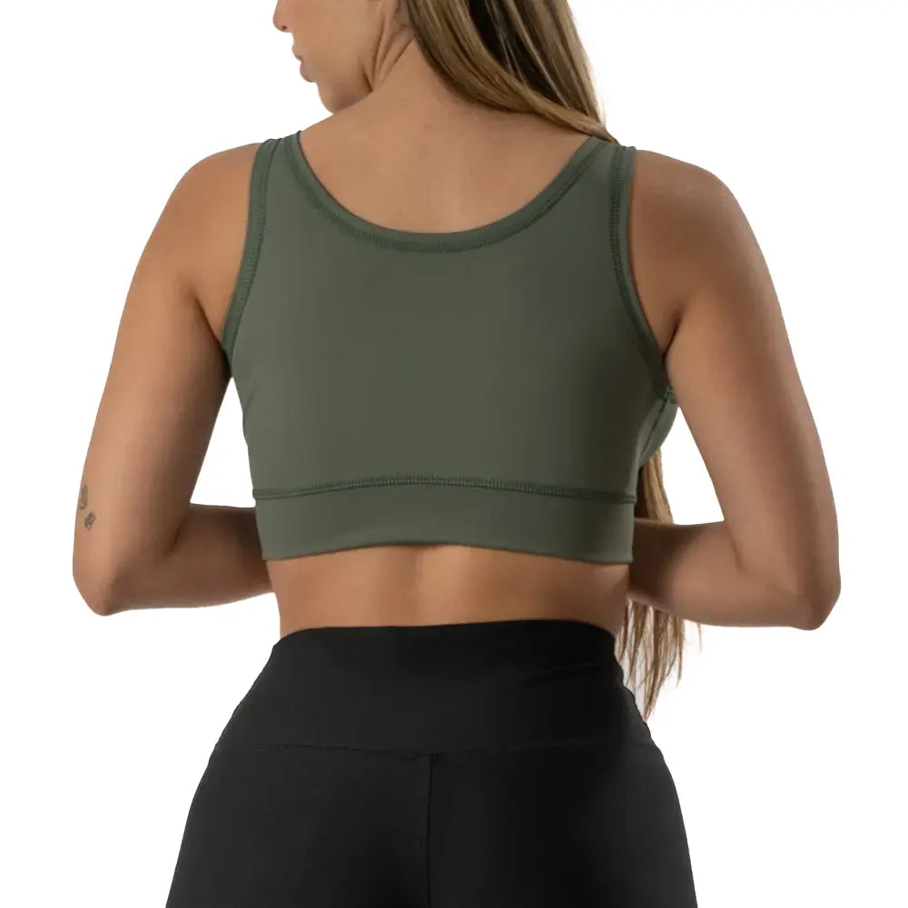 TOP BASICO UNICOLOR-VERDE MILITAR
