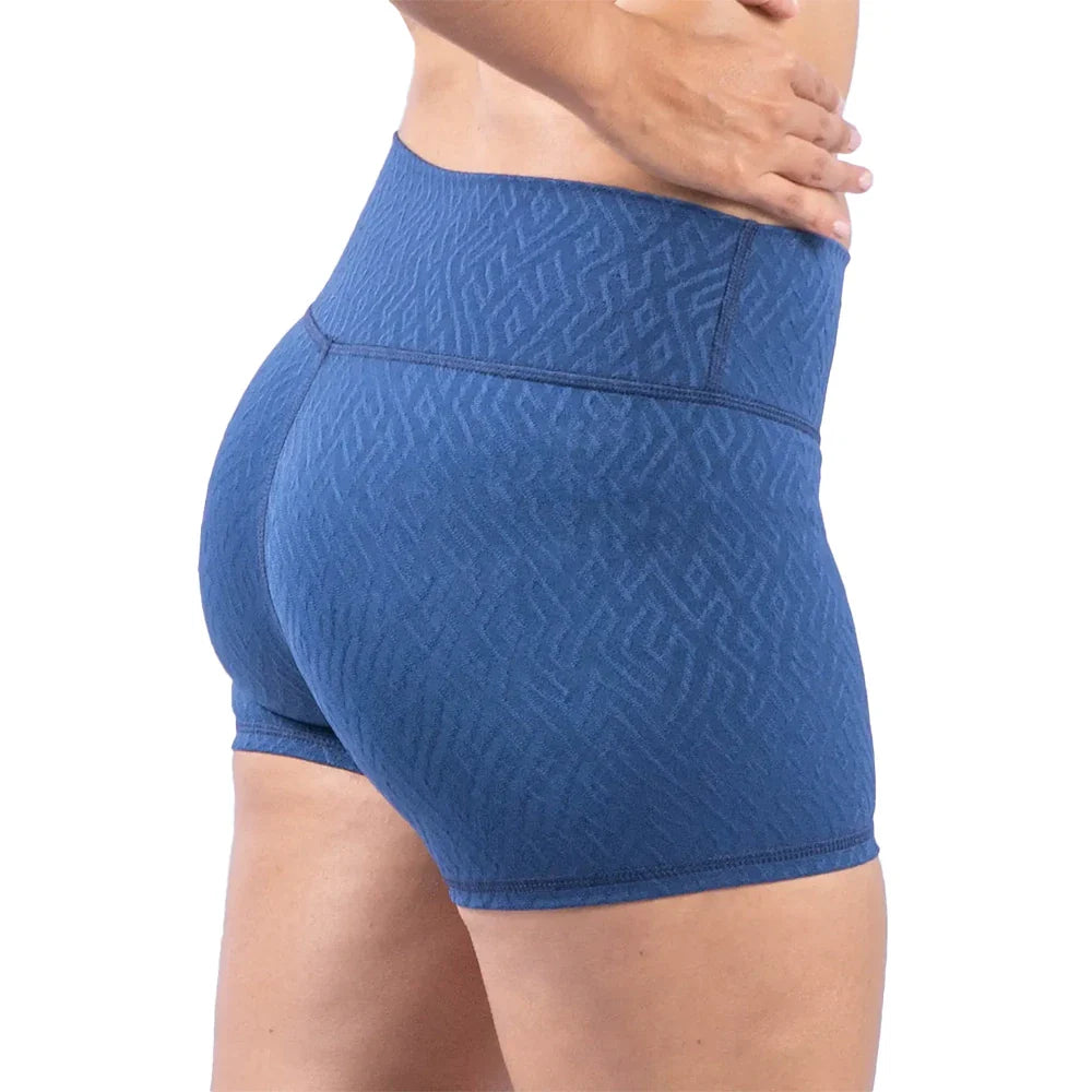 SHORT EXTRACORTO TEXTURIZADO-AZUL TURQUI