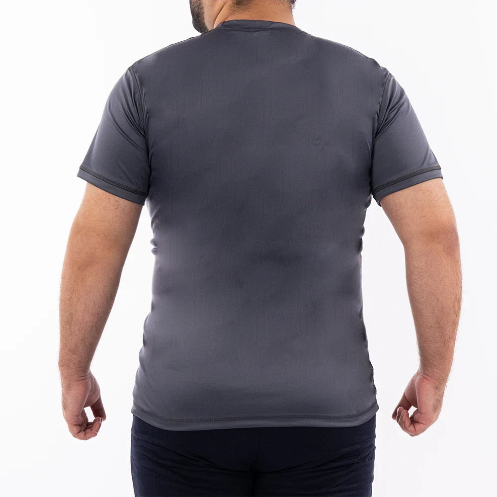 CAMISETA FIST PLUS ZISE UNICOLOR-GRIS OSCURO