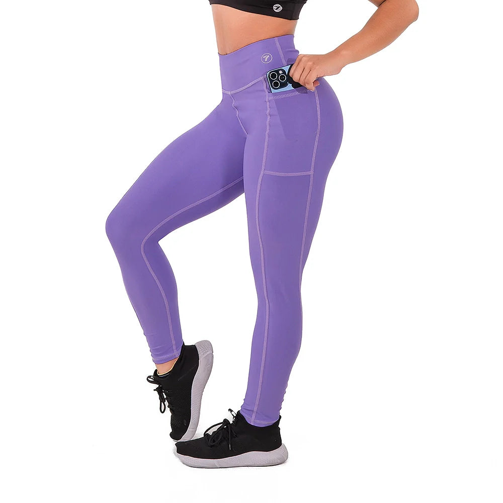 LEGGINS BOLSILLO UNICOLOR-LILA OSCURO