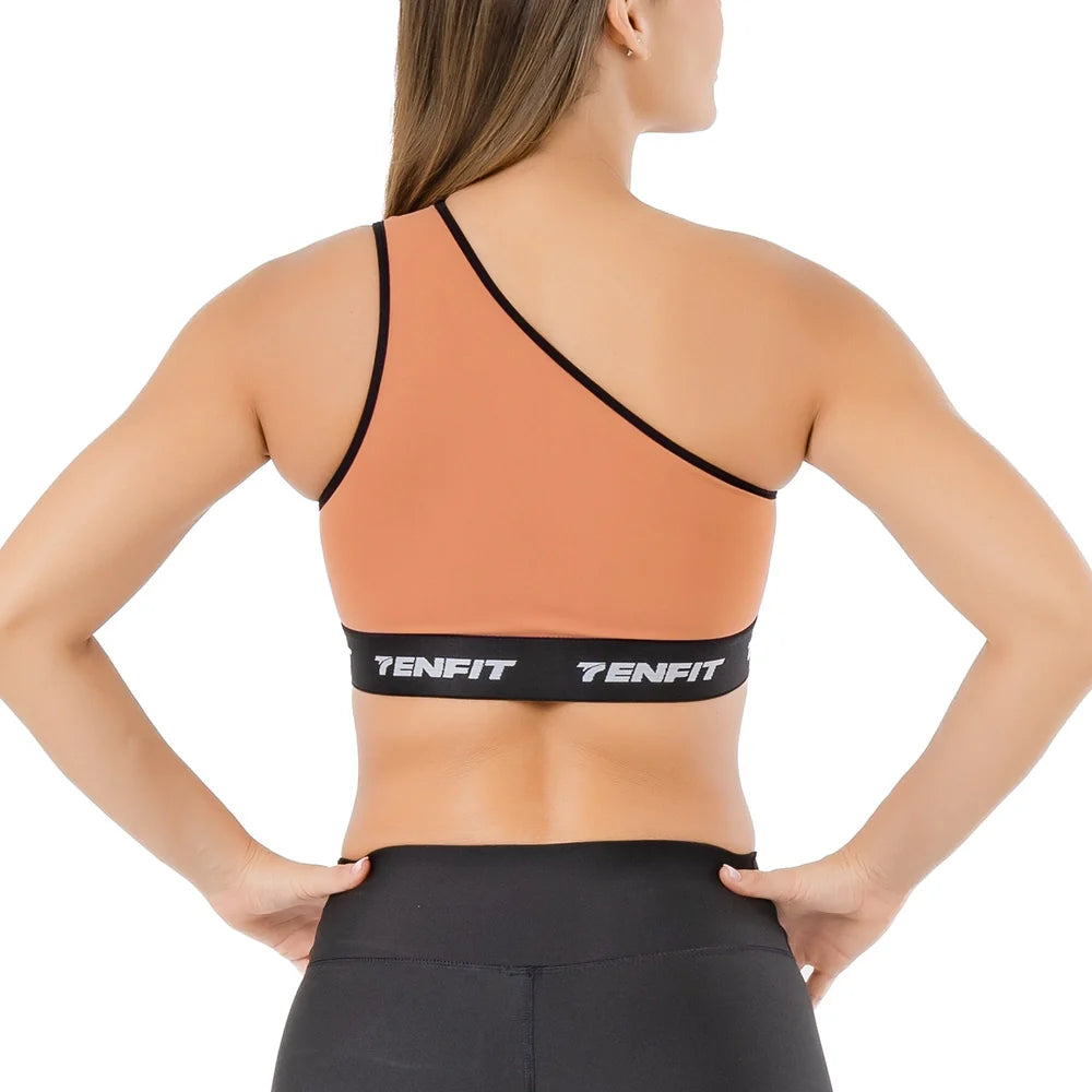 TOP UNIHOMBRO ELASTIC-COBRE