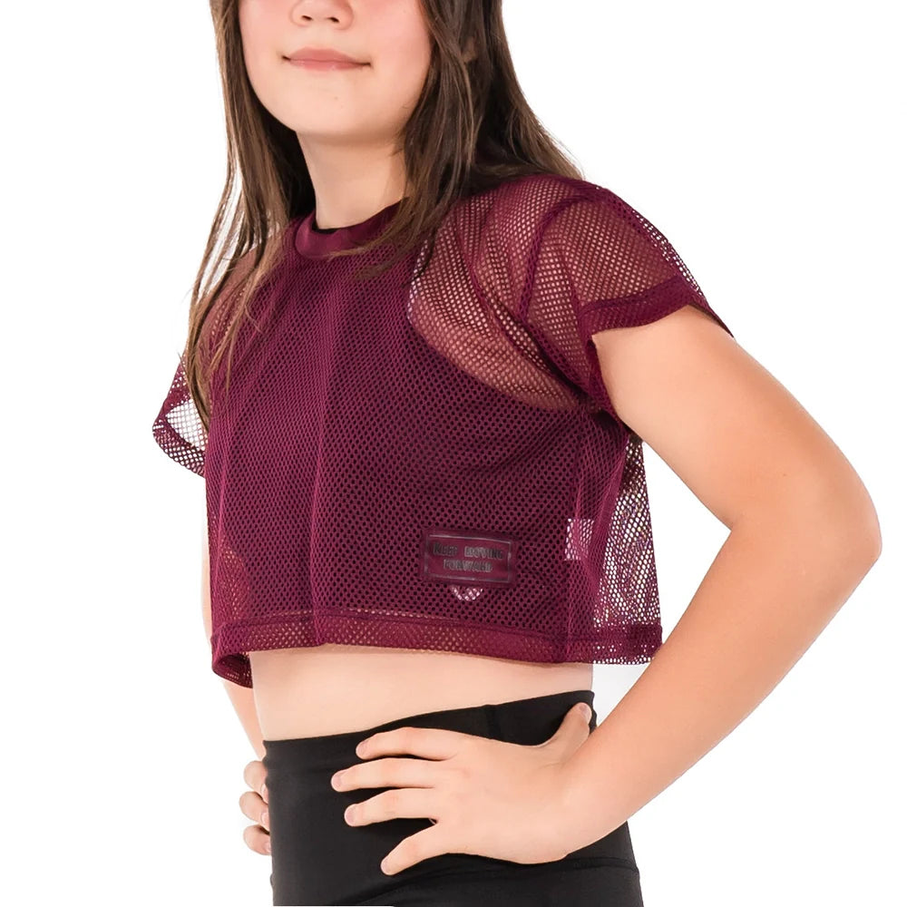 BLUSA TRAP TINY-VINOTINTO