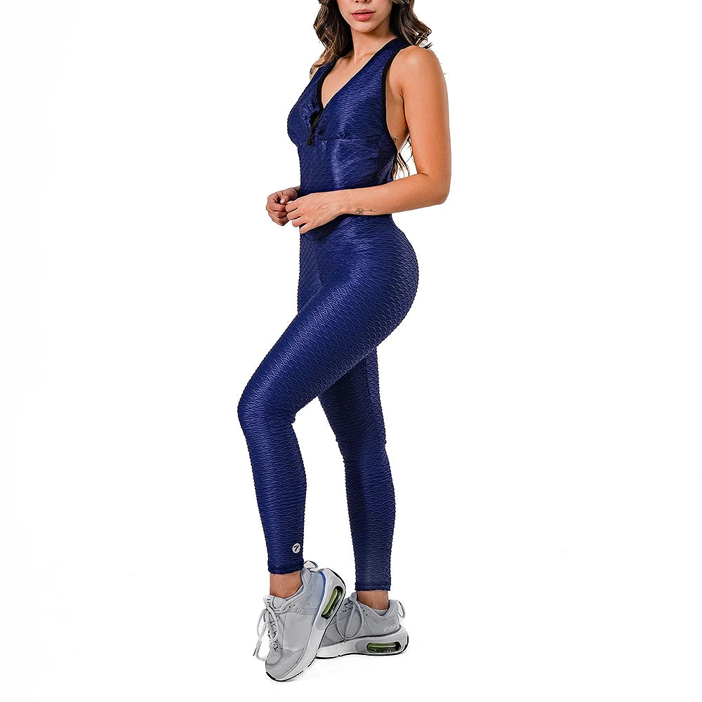 ENTERIZO LARGO BLOND-AZUL TURQUI