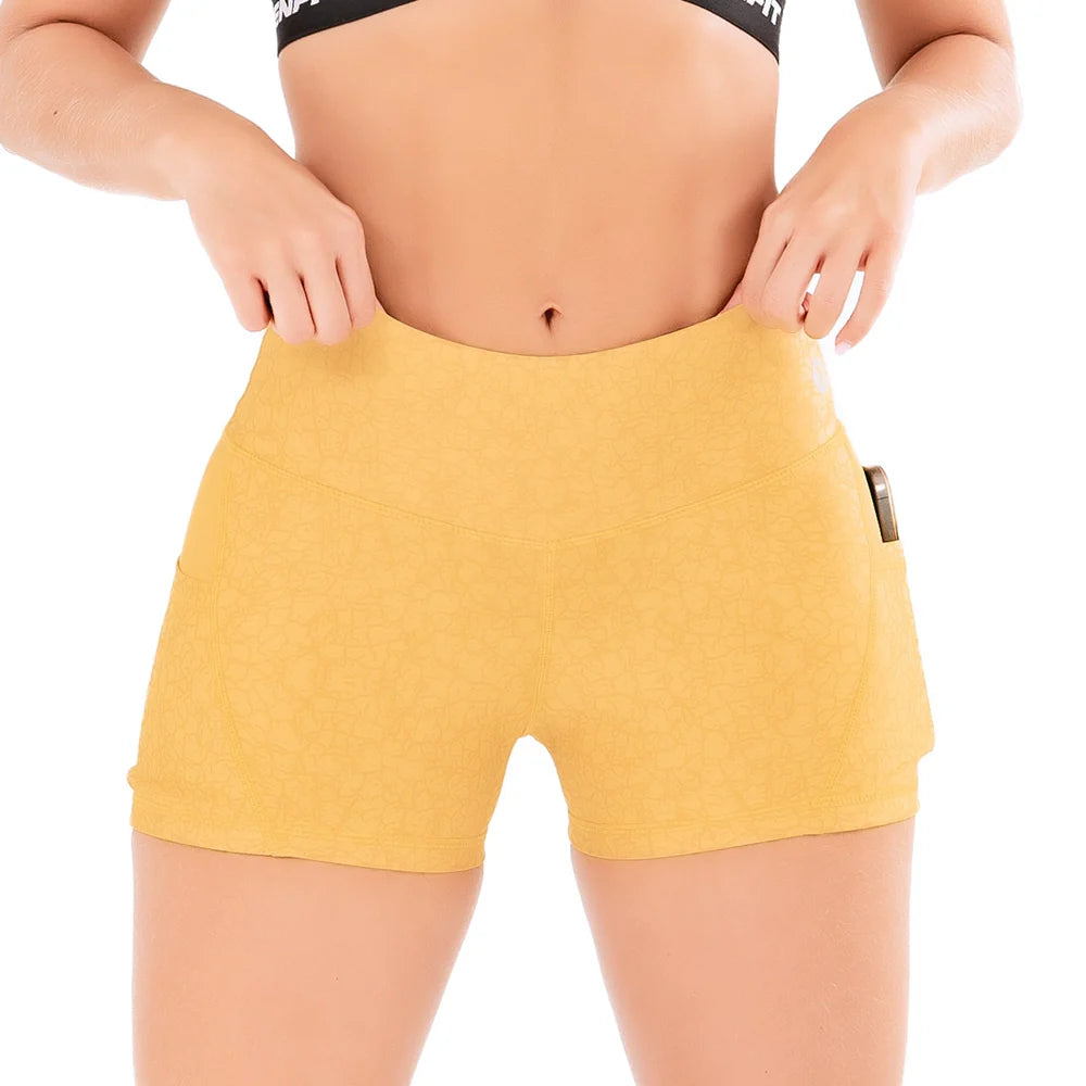 SHORT BOLSILLO CHROMAFLEX-MOSTAZA C01T2