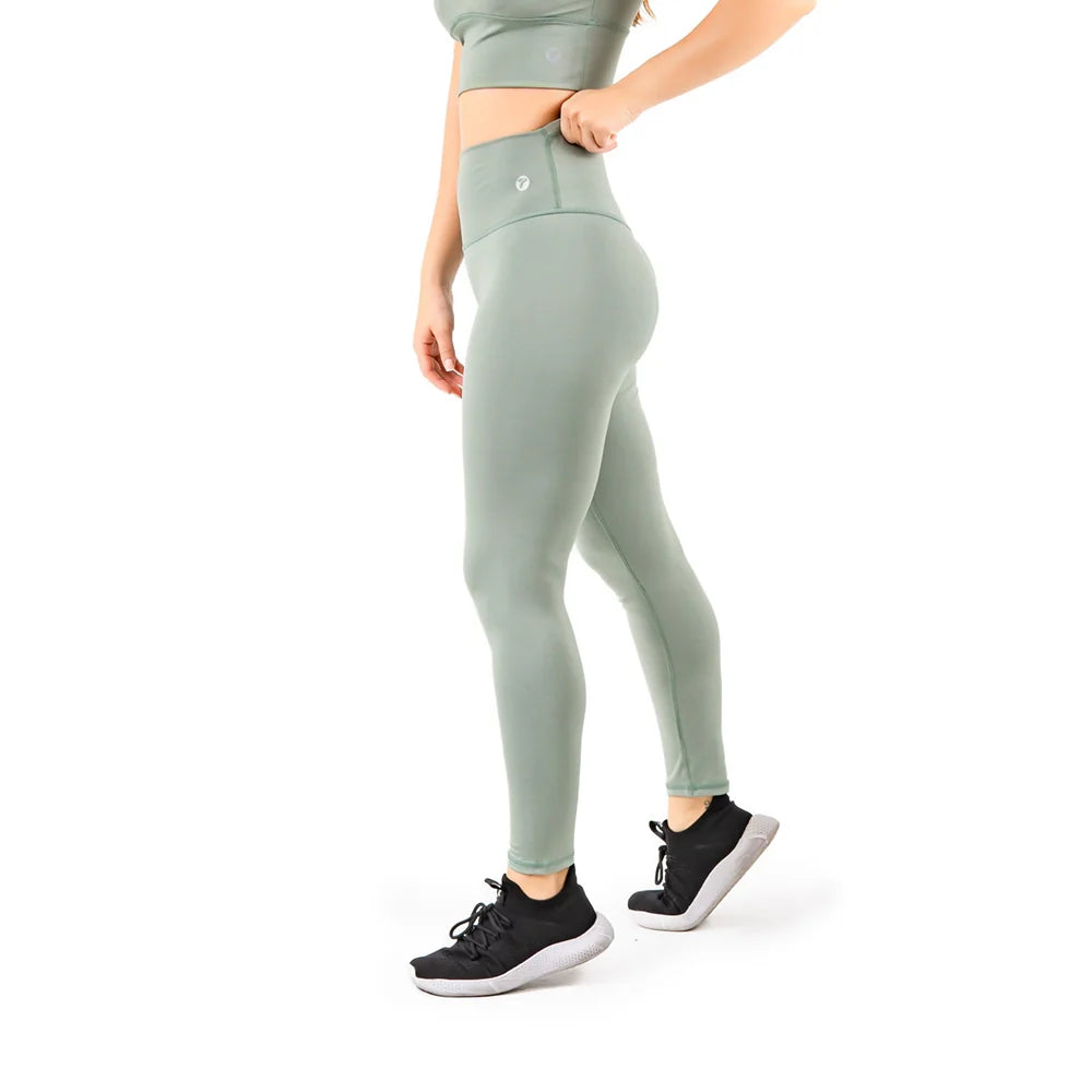 LEGGINS UNICOLOR VIBRANT - VERDE OLIVA