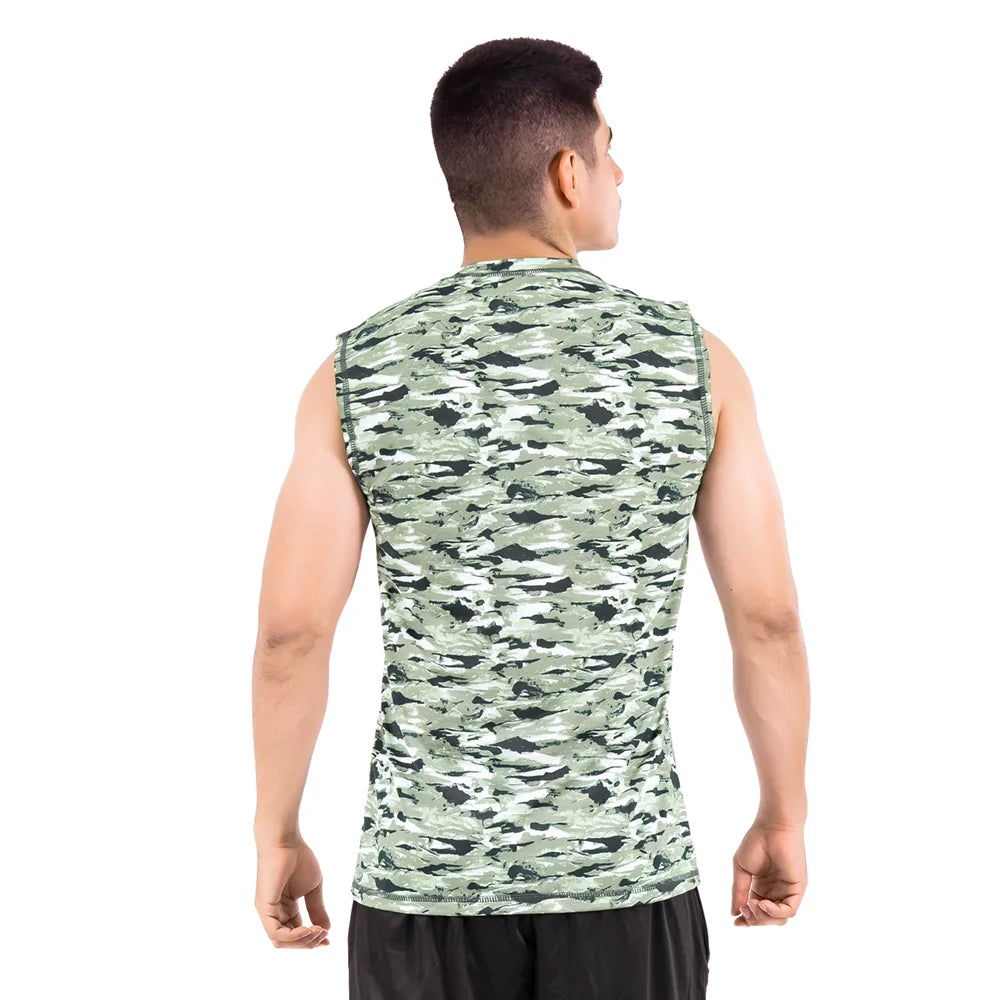 CAMISILLA TANK PRO - GREEN PRINT