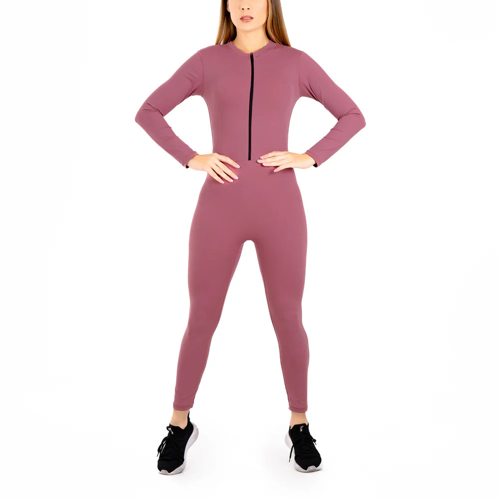 ENTERIZO SHOCK - ROSA CREPE
