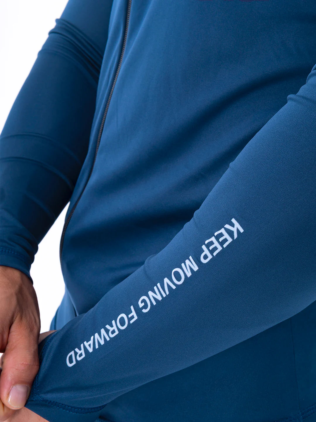 BUZO ROLLING PRO HOMBRE - AZUL PETROLEO