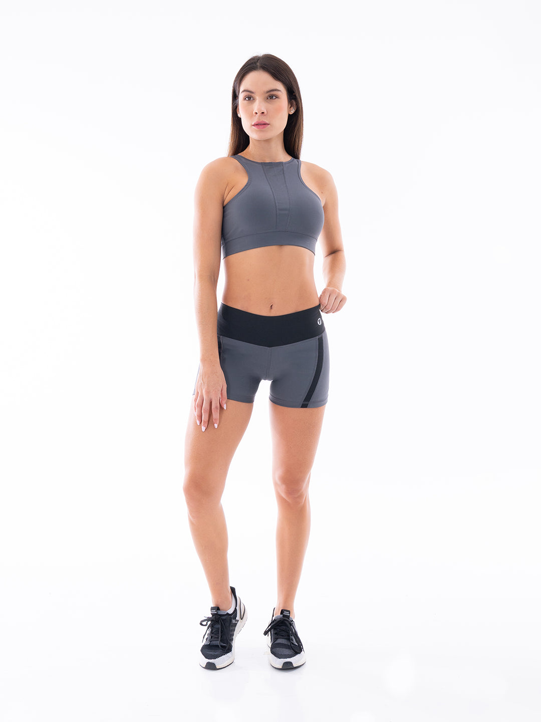 SHORT LINE GRIS OSCURO - NEGRO