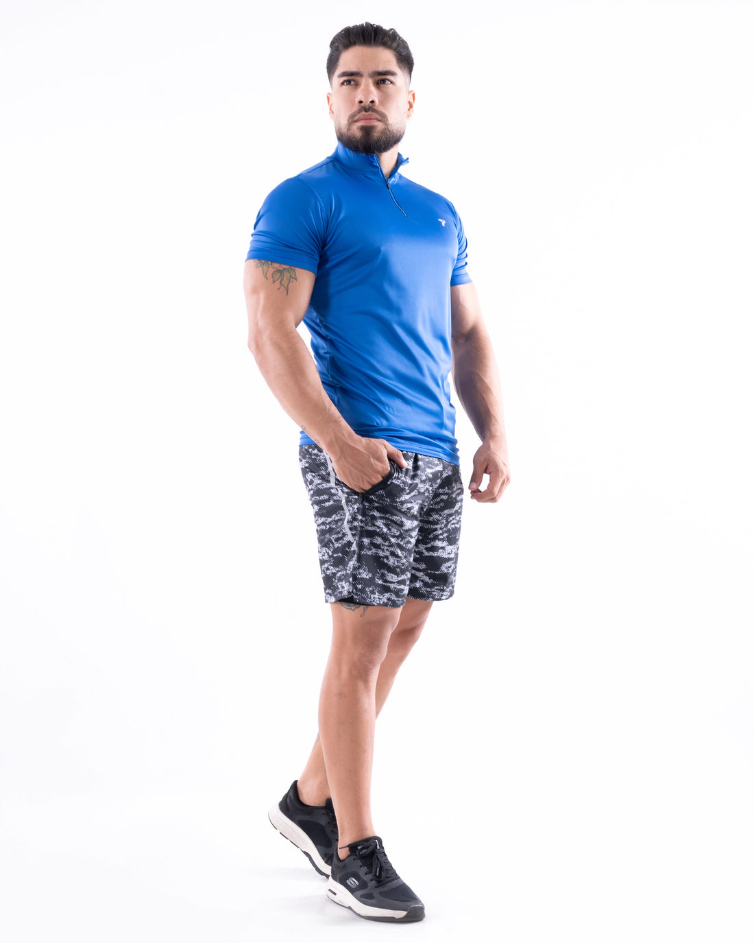 BUZO ROLLING MANGA CORTA HOMBRE - AZUL REY