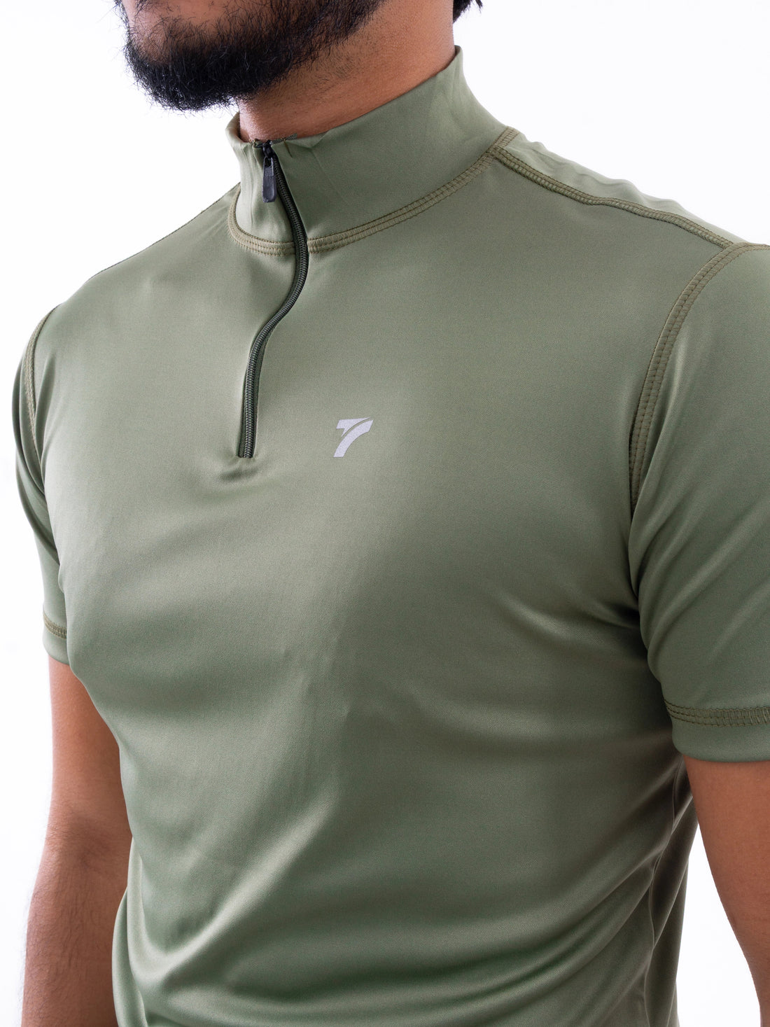 CAMISETA ROLLING MANGA CORTA HOMBRE - VERDE MILITAR