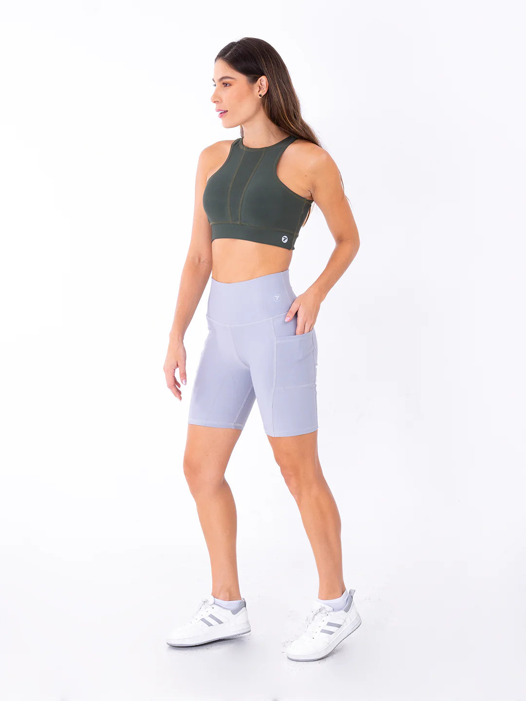 TOP STYLISH UNICOLOR- VERDE MILITAR