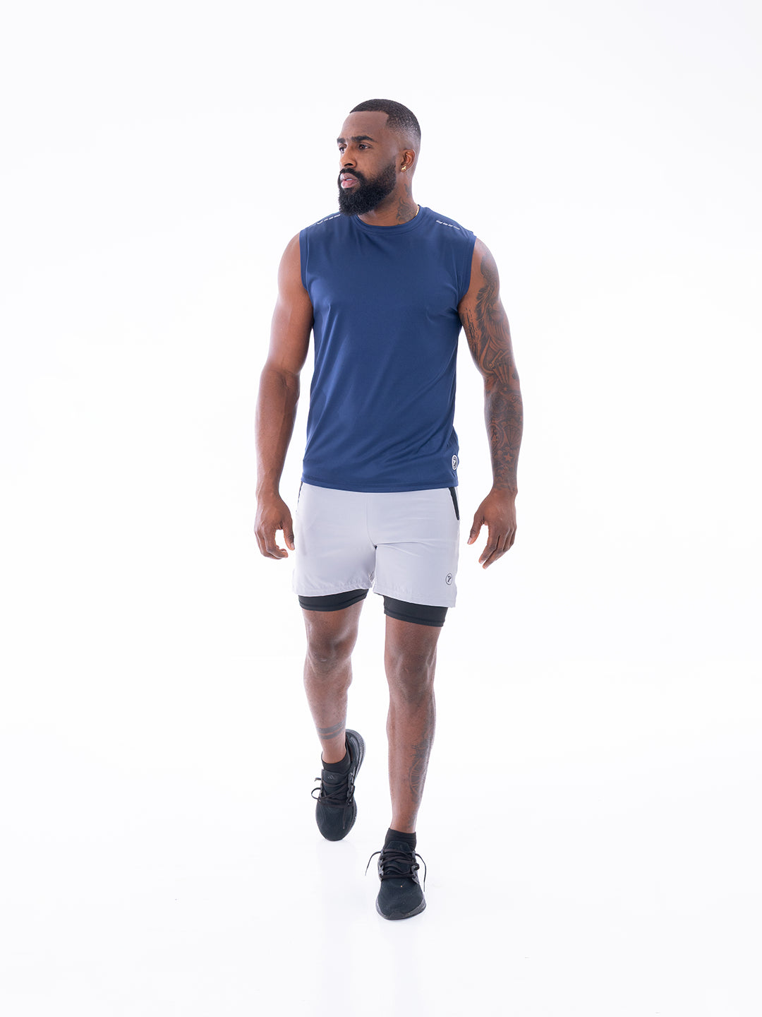 CAMISETA SIN MANGAS ASTRO UNICOLOR -  AZUL TURQUI