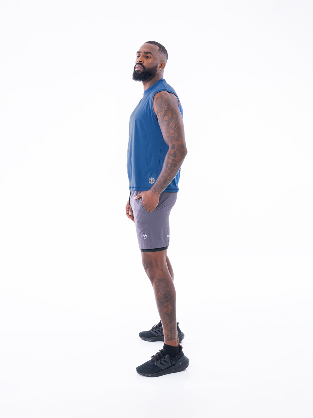 CAMISETA SIN MANGAS ASTRO - AZUL TURQUI JASPE