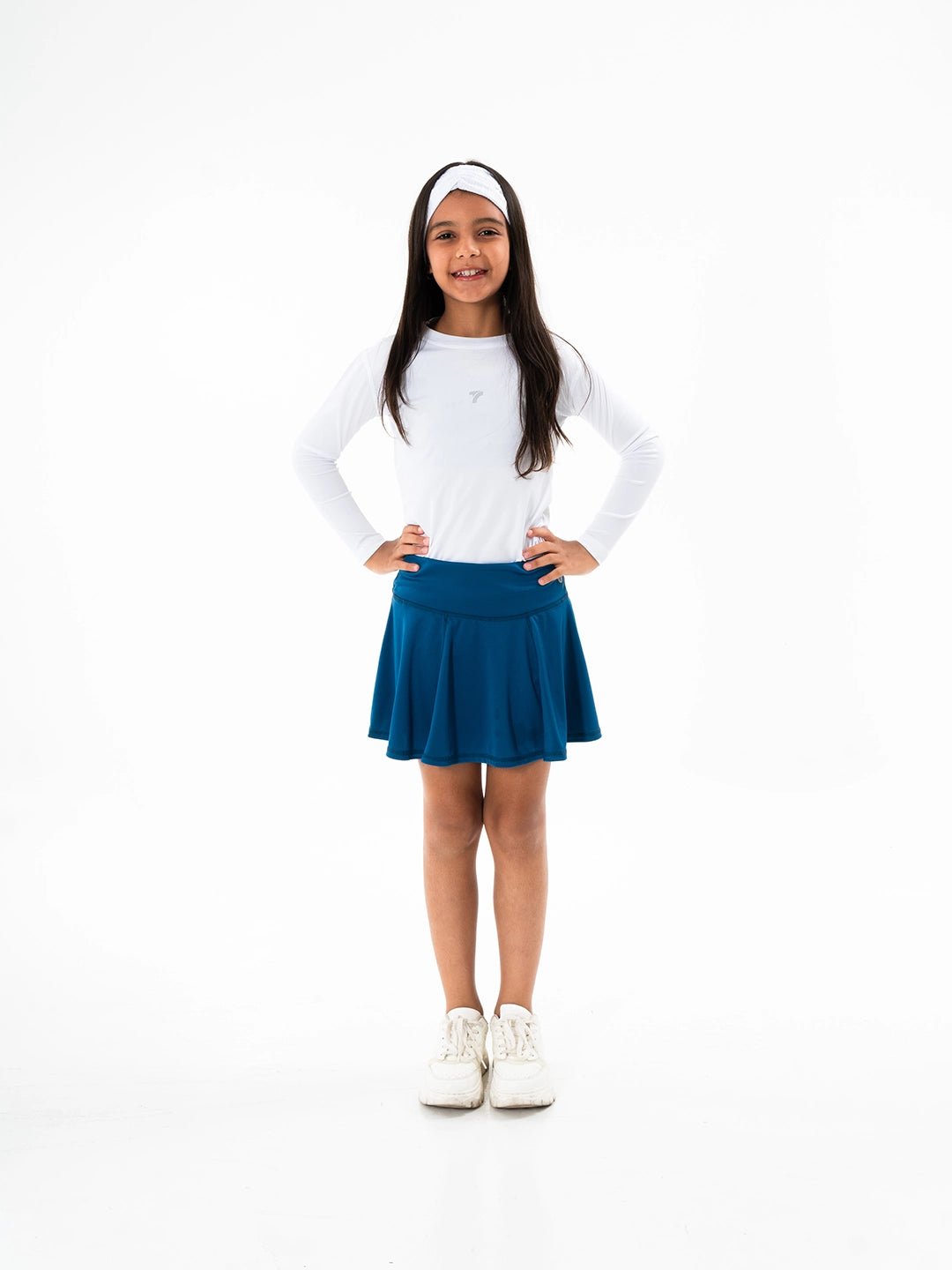 FALDA SHORT TINY - AZUL PETROLEO