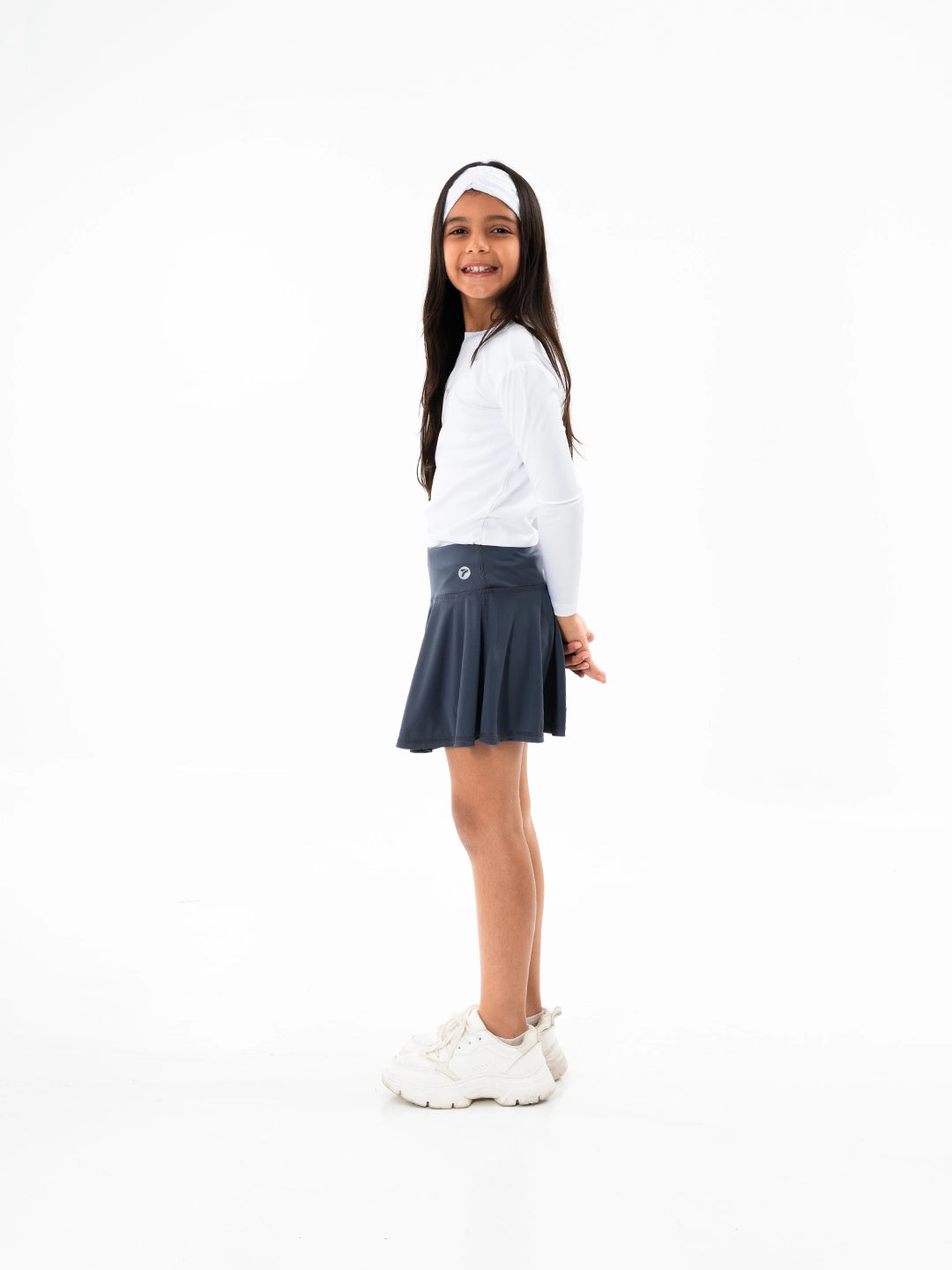 FALDA SHORT TINY - GRIS OSCURO