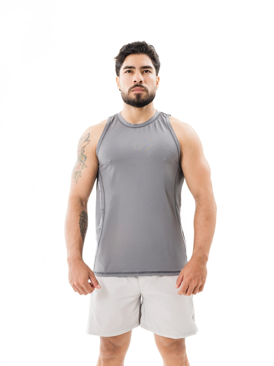 CAMISILLA RUNNING - GRIS OSCURO
