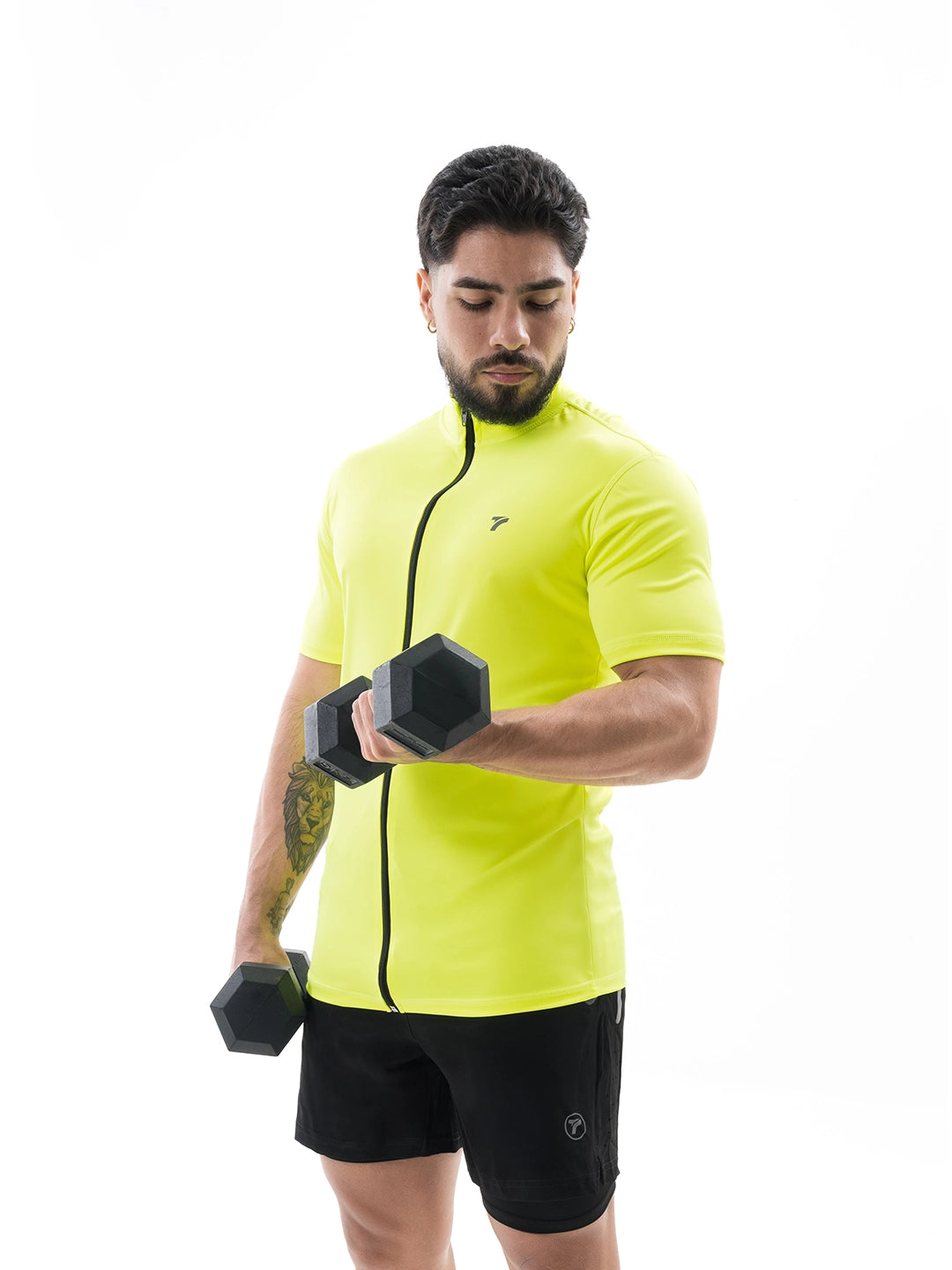 CAMISETA ROLLING PRO HOMBRE - AMARILLO NEON