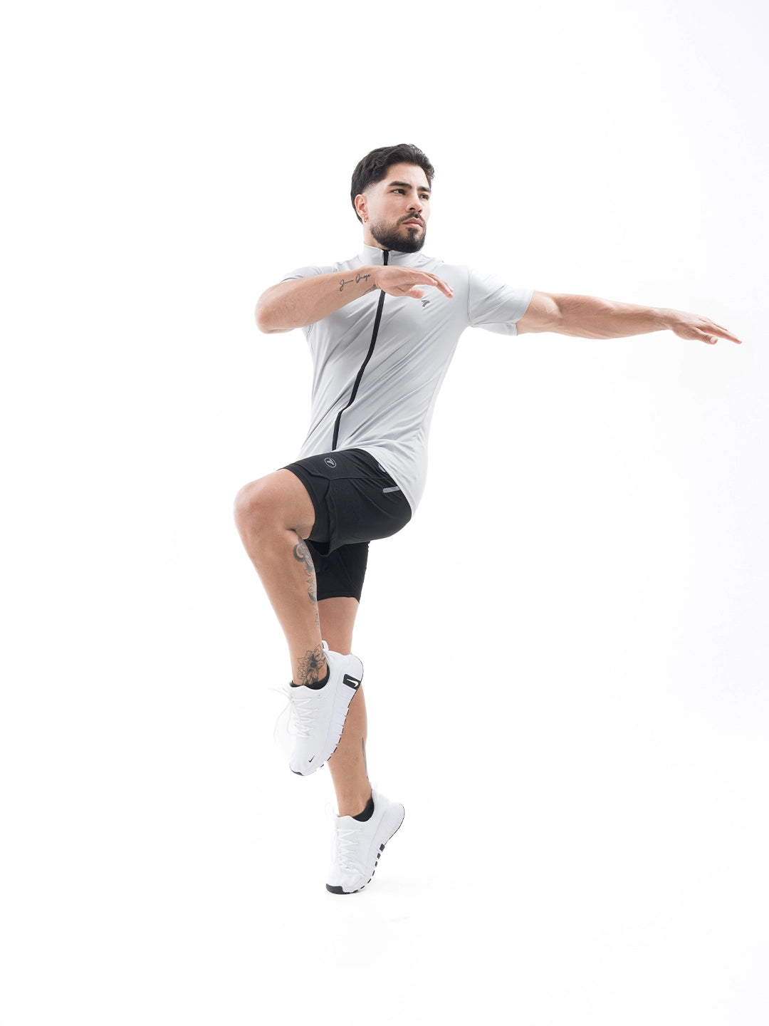 CAMISETA ROLLING PRO HOMBRE - GRIS CLARO
