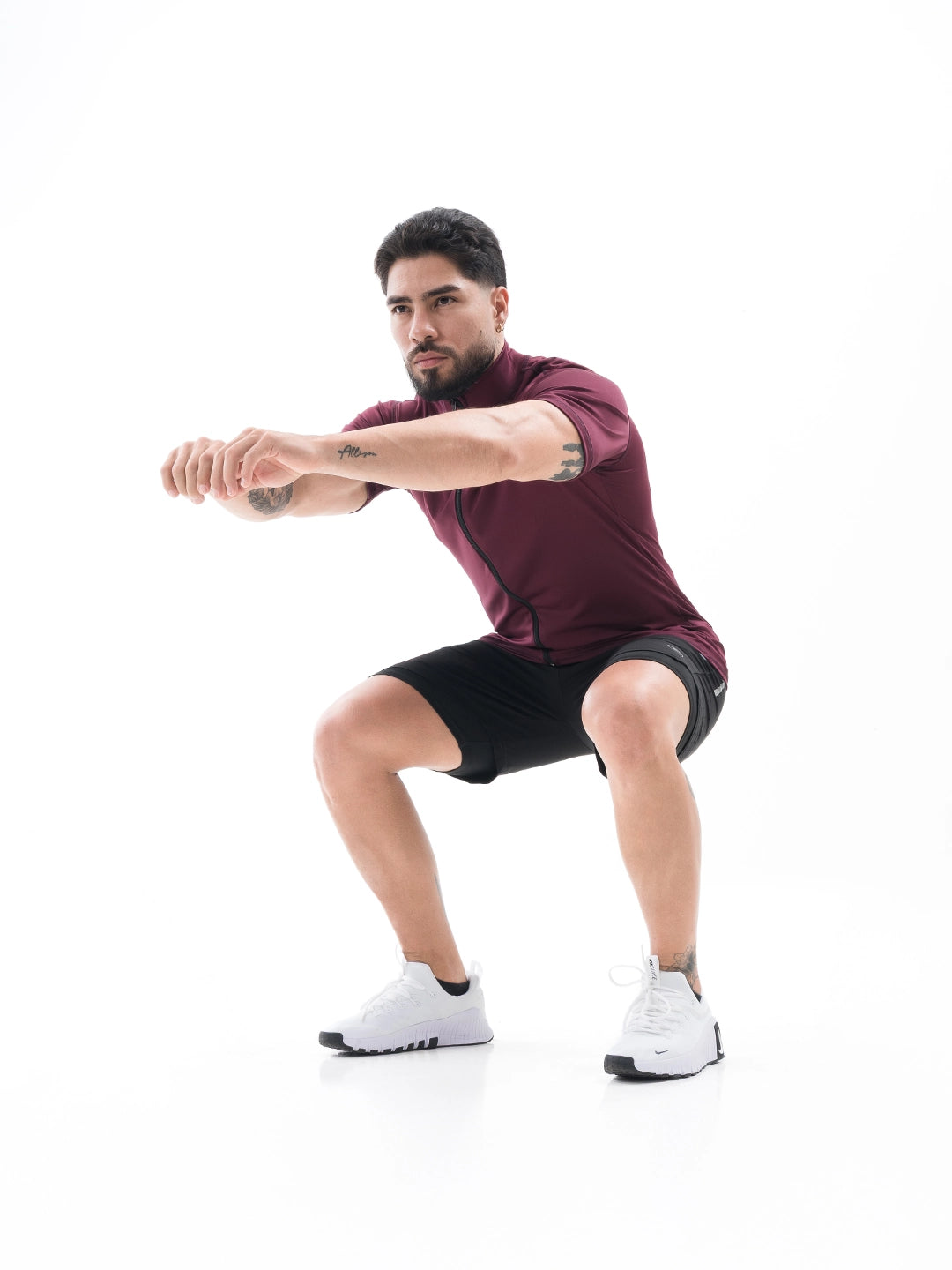 CAMISETA ROLLING PRO HOMBRE - VINOTINTO OSCURO