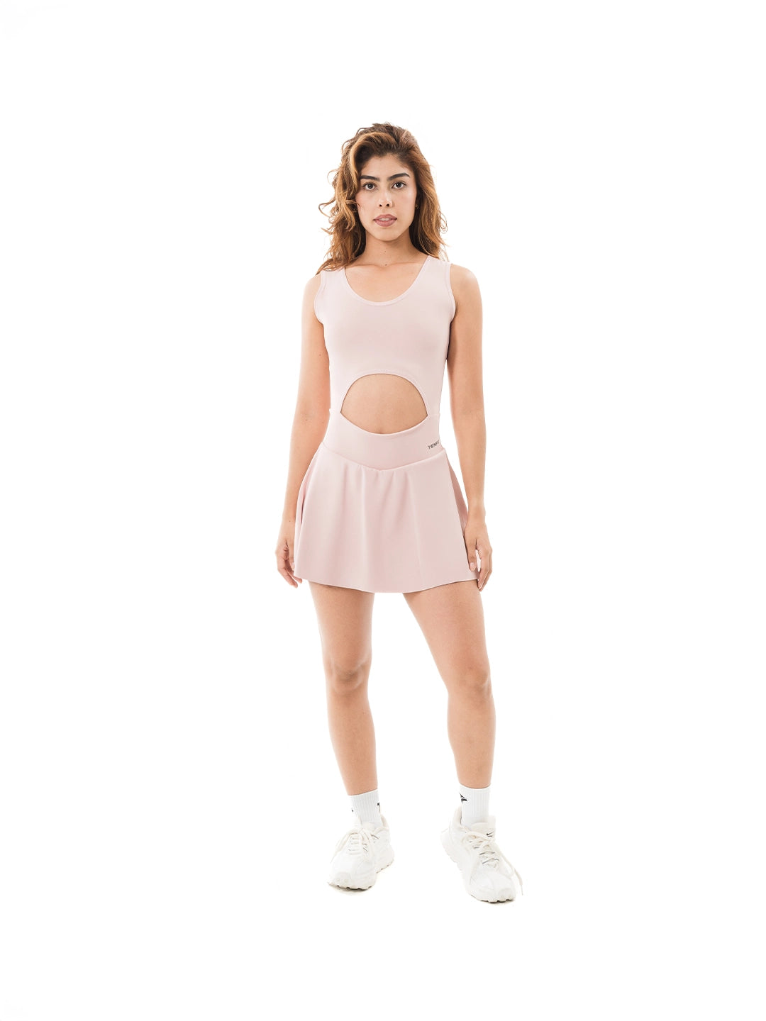 ENTERIZO SLAY - ROSA CREPE CLARO