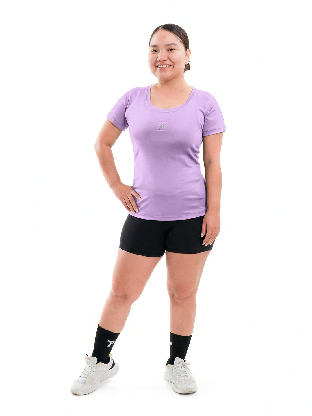 BLUSA EVOLUTION PLUS SIZE - LILA OSCURO