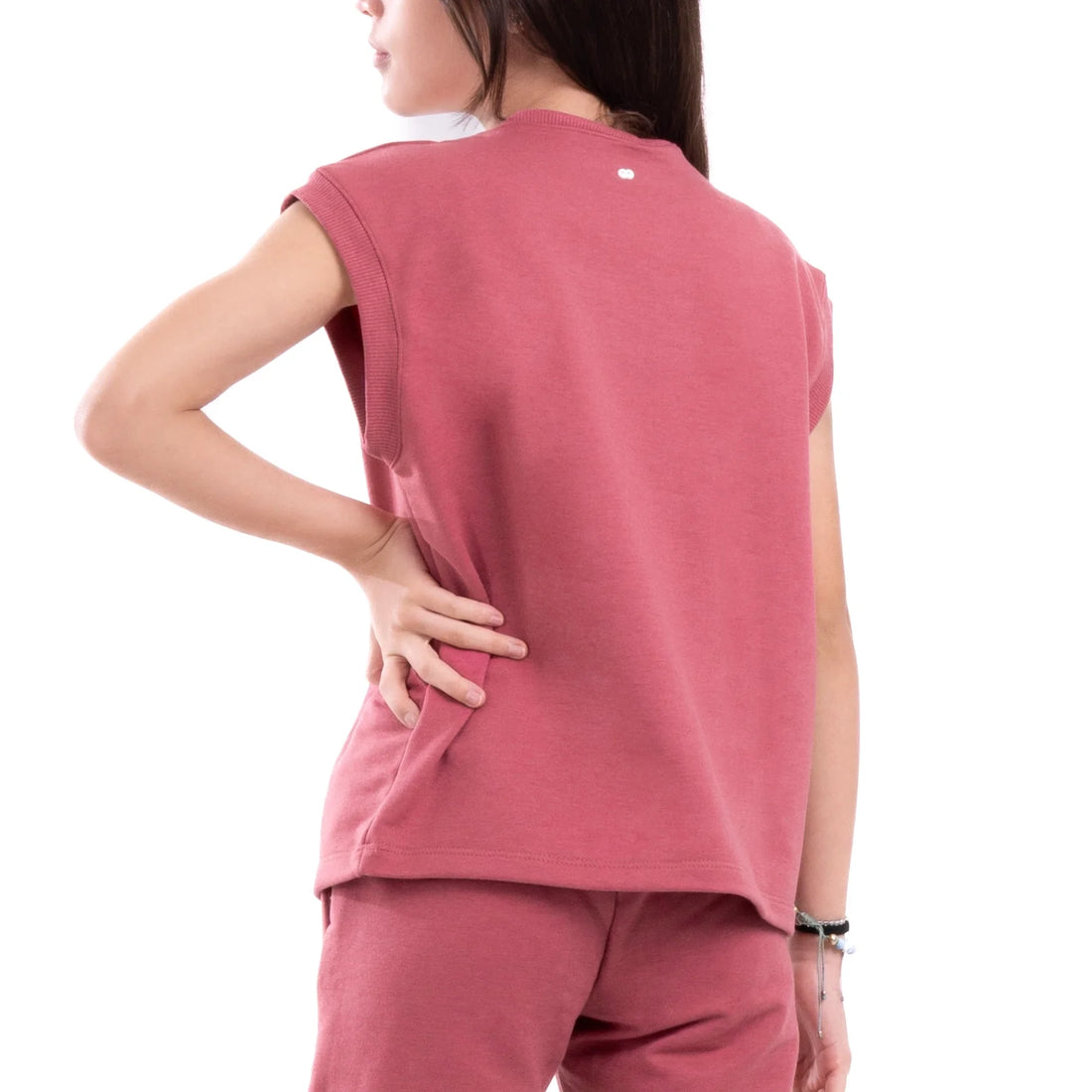 CAMISETA OVERSIZE CHARLIE - ROSA CREPE OSCURO