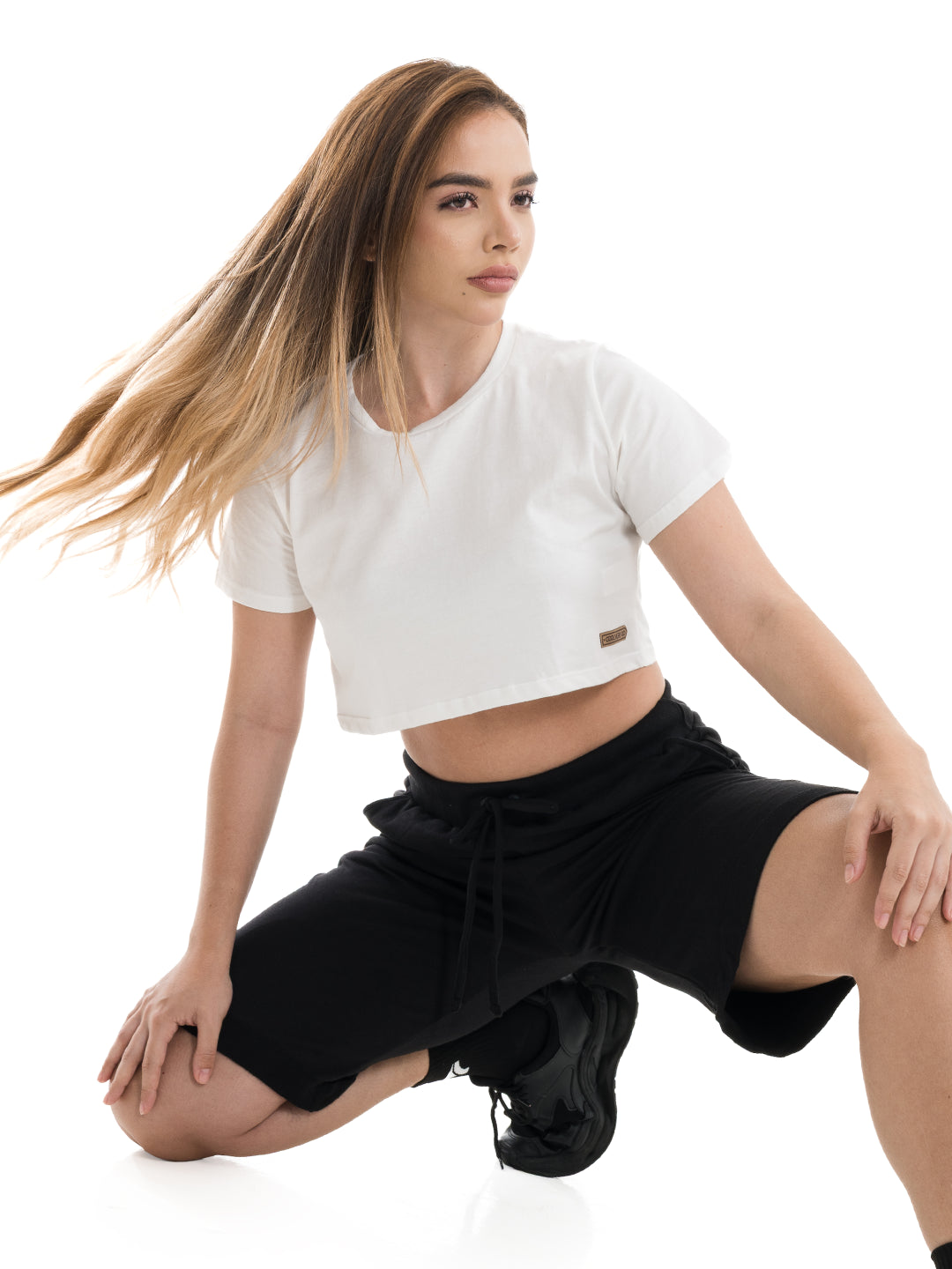 CAMISETA CROP TOP  KIM - CRUDO