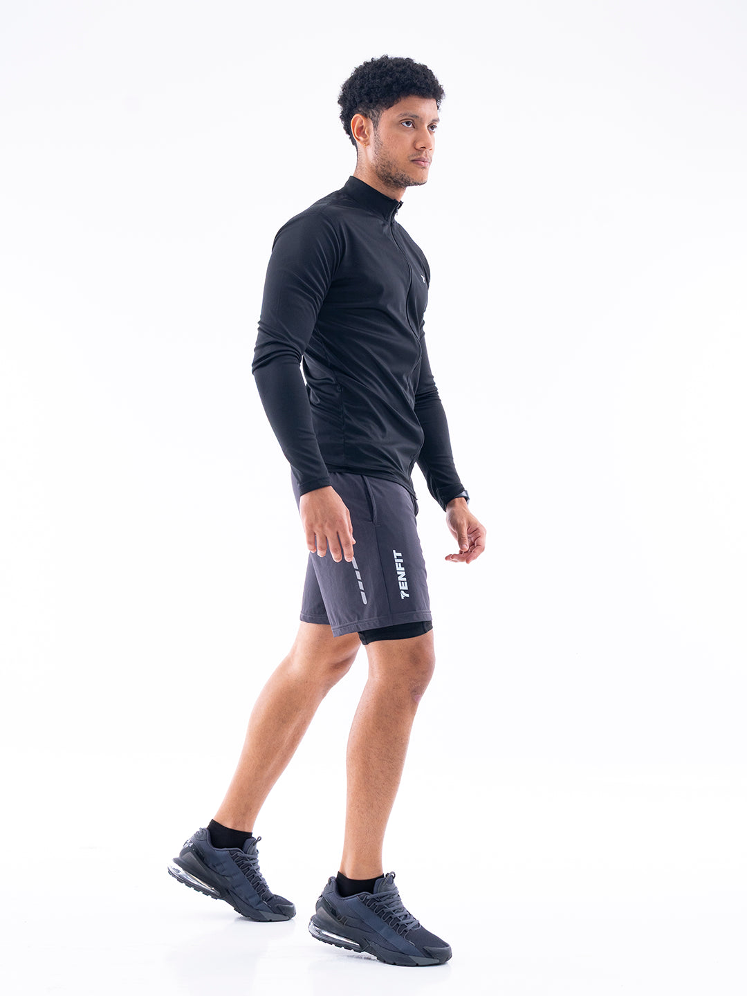 PANTALONETA NITROFIT M1 - GRIS OSCURO